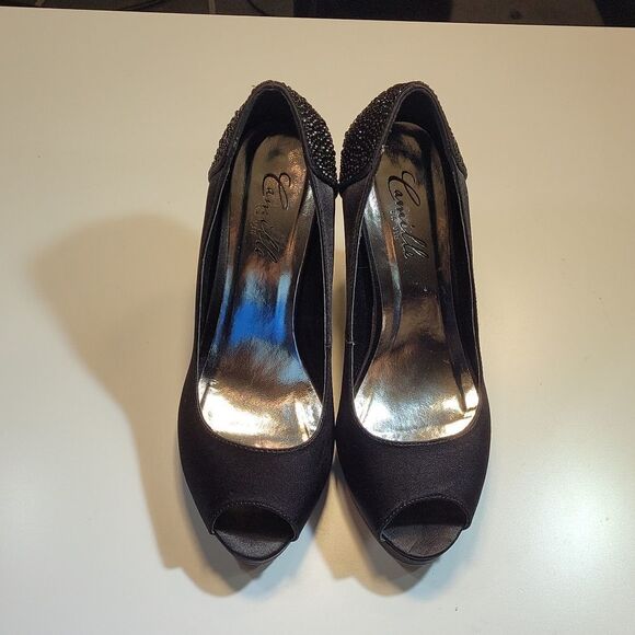 CAMILLE LA VIE PEEP TOE HIGH HEEL STILETTOS PUMP SHOES - Picture 3 of 15